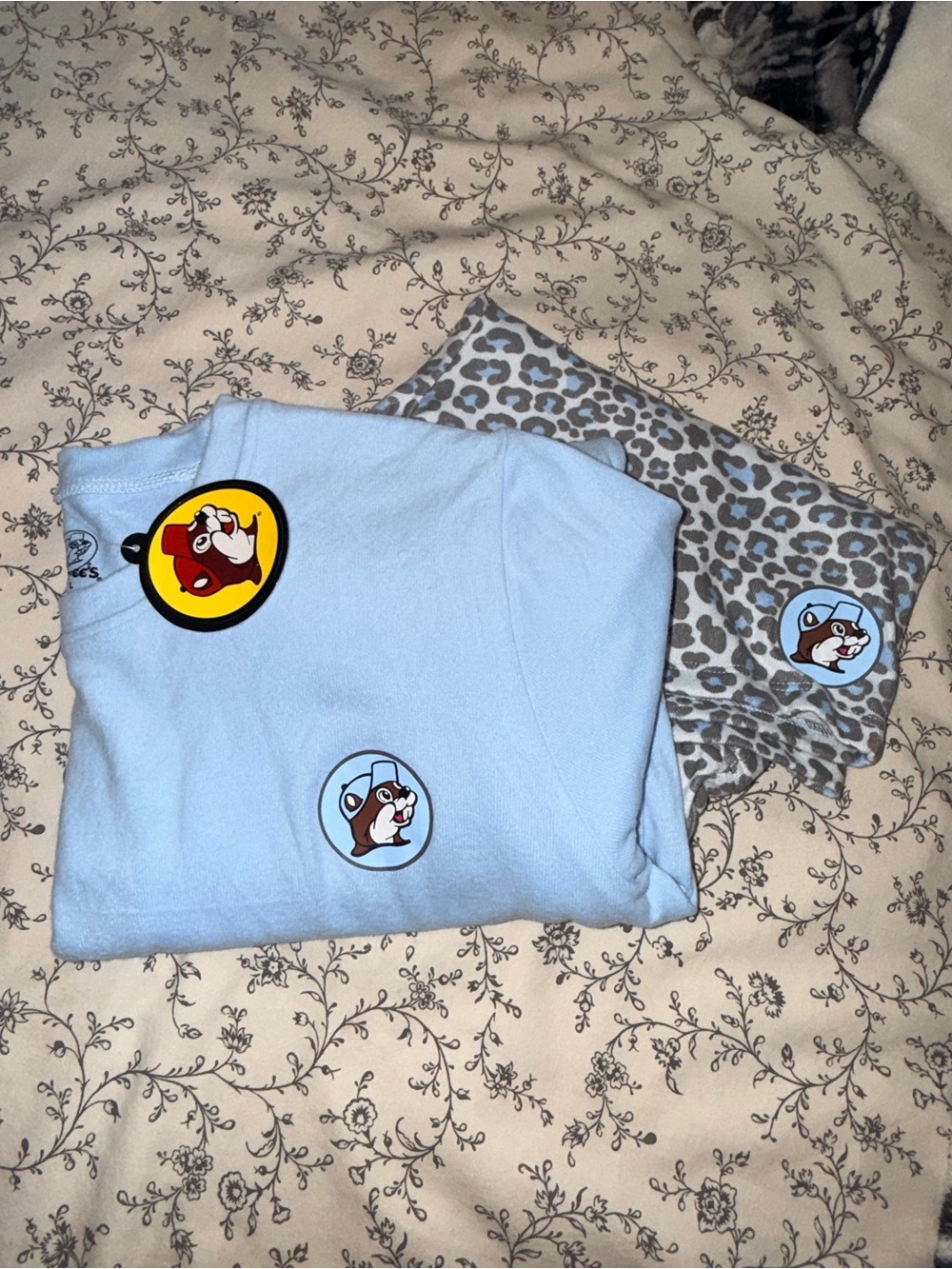 Buc-Ee’s PJ Set - Blue/Cheetah & Super Soft